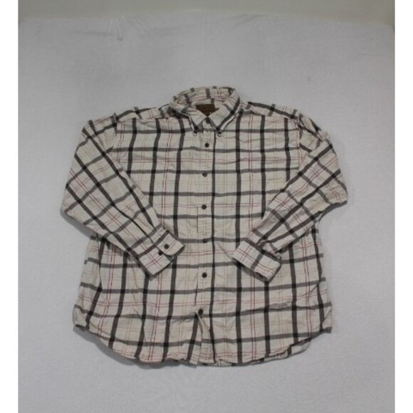 St. John Bay Men Button Down White Gray Size XXL - Picture 1 of 7